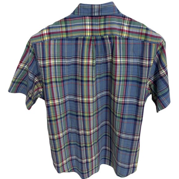 Ralph Lauren Short Sleeve Button Up Shirt Men's Size XL Plaid Multicolor - Picture 6 of 6